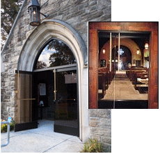 Glass Sanctuary Doors